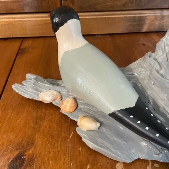 Wood Herring Gull Decor on Driftwood - Picture 5 of 9